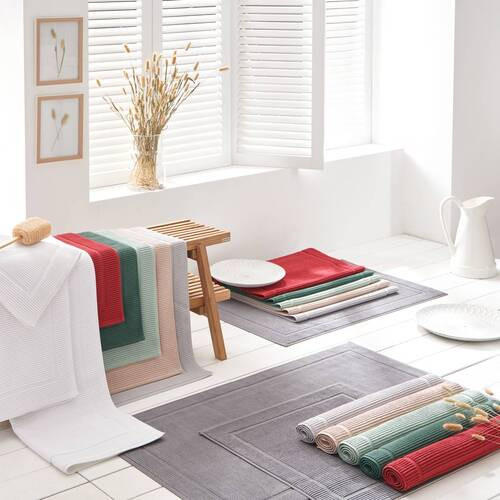 FÜRDŐSZOBASZŐNYEG  70/120 cm  mentazöld   - mentazöld, Basics, textil (70/120cm) - Bio:Vio