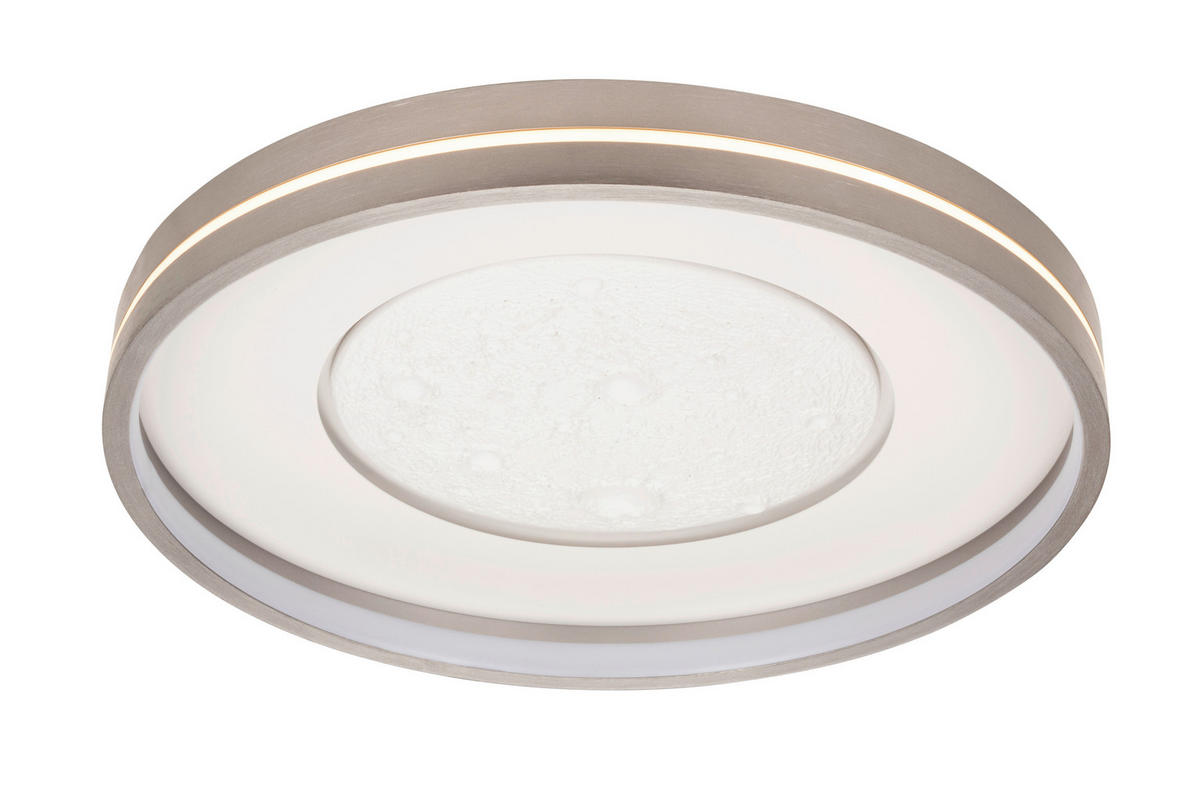 LED-DECKENLEUCHTE Bakersfield 48/8,5 cm   - Grau, Design, Metall (48/8,5cm) - Novel