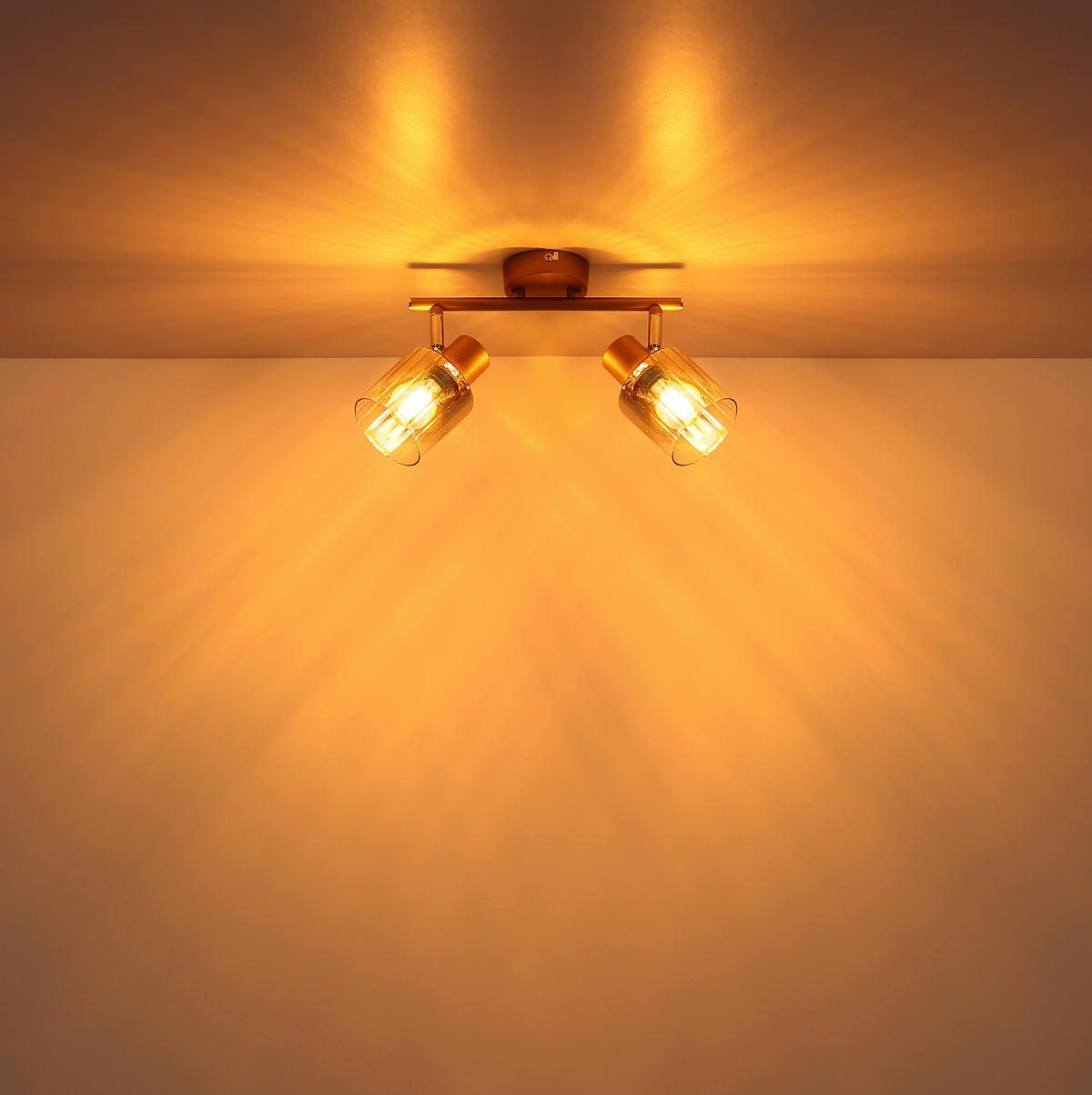 STRAHLER 26/8/15 cm   - Klar/Chromfarben, Design, Glas/Metall (26/8/15cm) - Globo