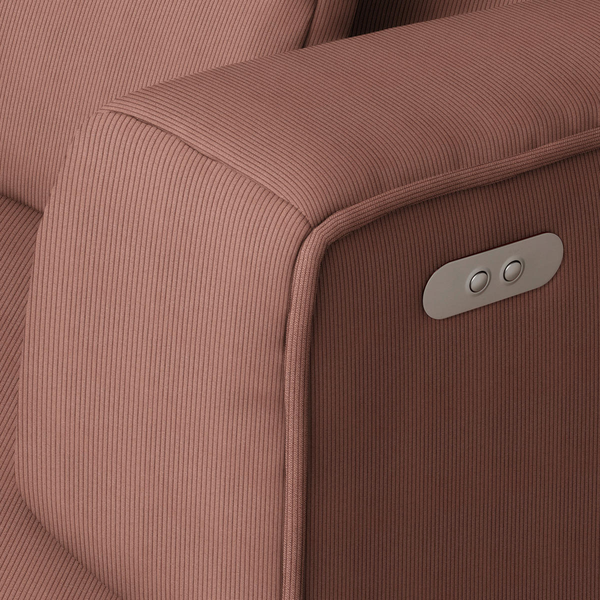 ECKSOFA  in Feincord Braun Zierkissen, Rückenkissen  288/188 cm  - Schwarz/Braun, Design, Kunststoff/Textil (288/188cm) - Welnova