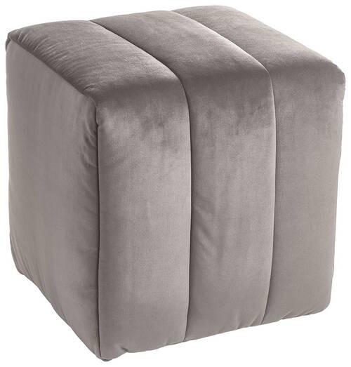 HOCKER in Textil Dunkelgrau  - Dunkelgrau, Design, Textil (43/50/43cm) - Novel