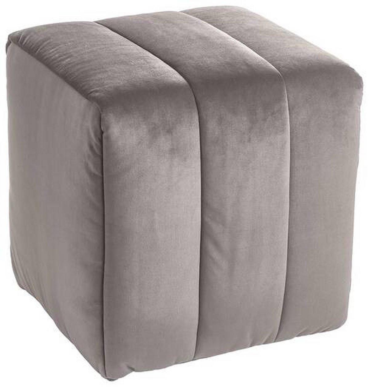 HOCKER in Textil Dunkelgrau  - Dunkelgrau, Design, Textil (43/50/43cm) - Novel