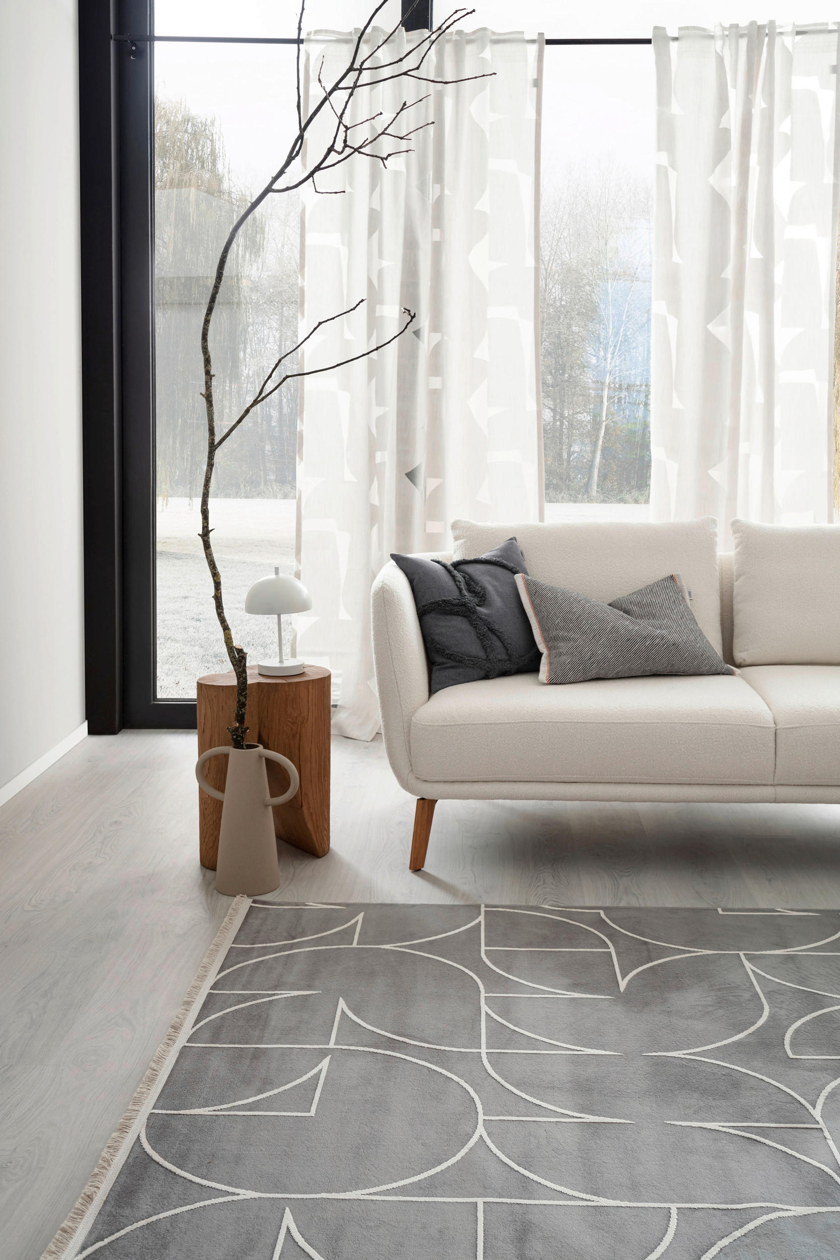 FERTIGVORHANG halbtransparent  - Creme/Weiß, Basics, Textil (125/250cm) - Schöner Wohnen