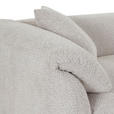 ECKSOFA in Chenille Creme  - Creme/Schwarz, MODERN, Kunststoff/Textil (323/180cm) - Carryhome