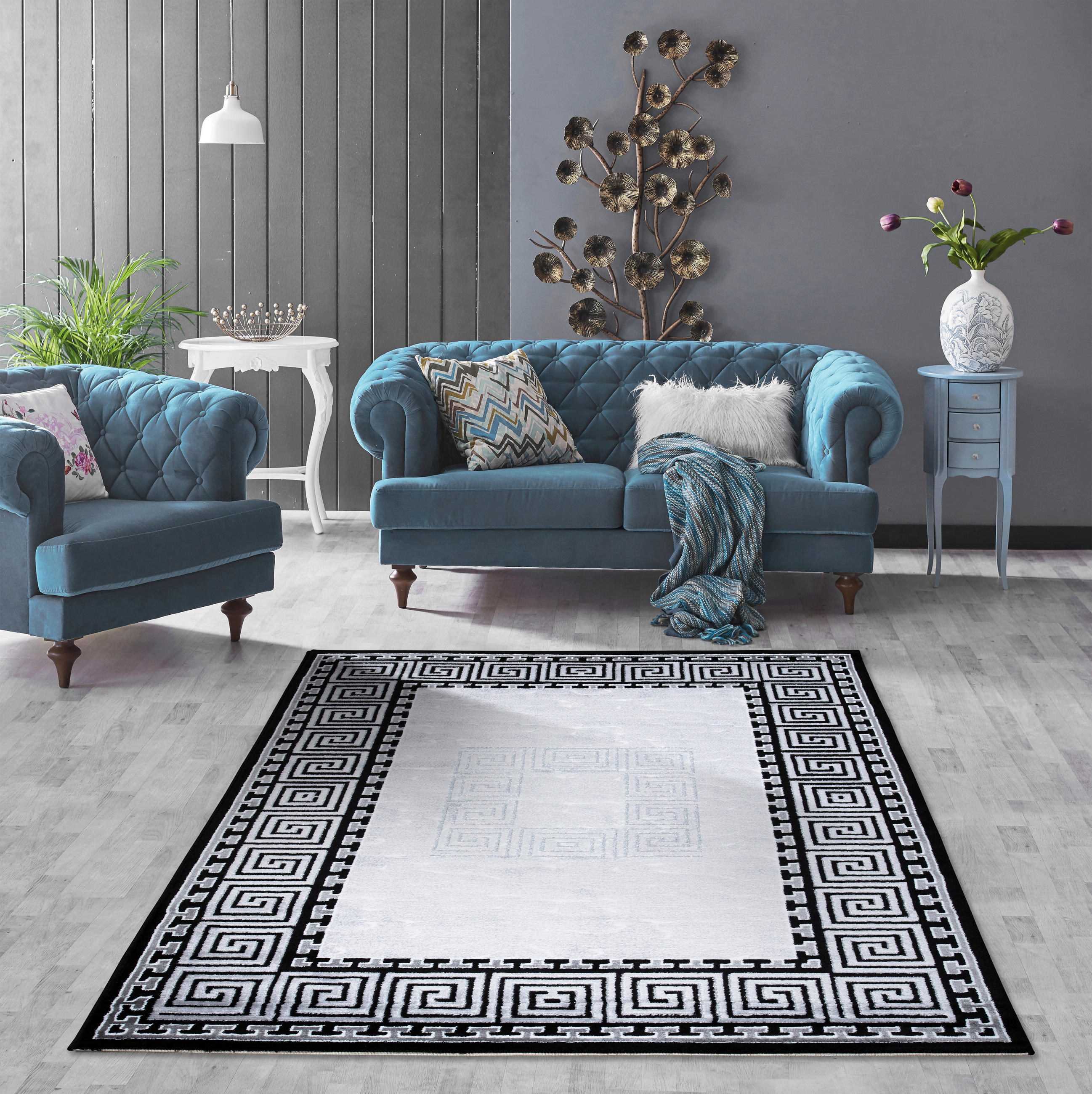 WEBTEPPICH 80/150 cm 39030 Grau  - Grau, Design, Textil (80/150cm)