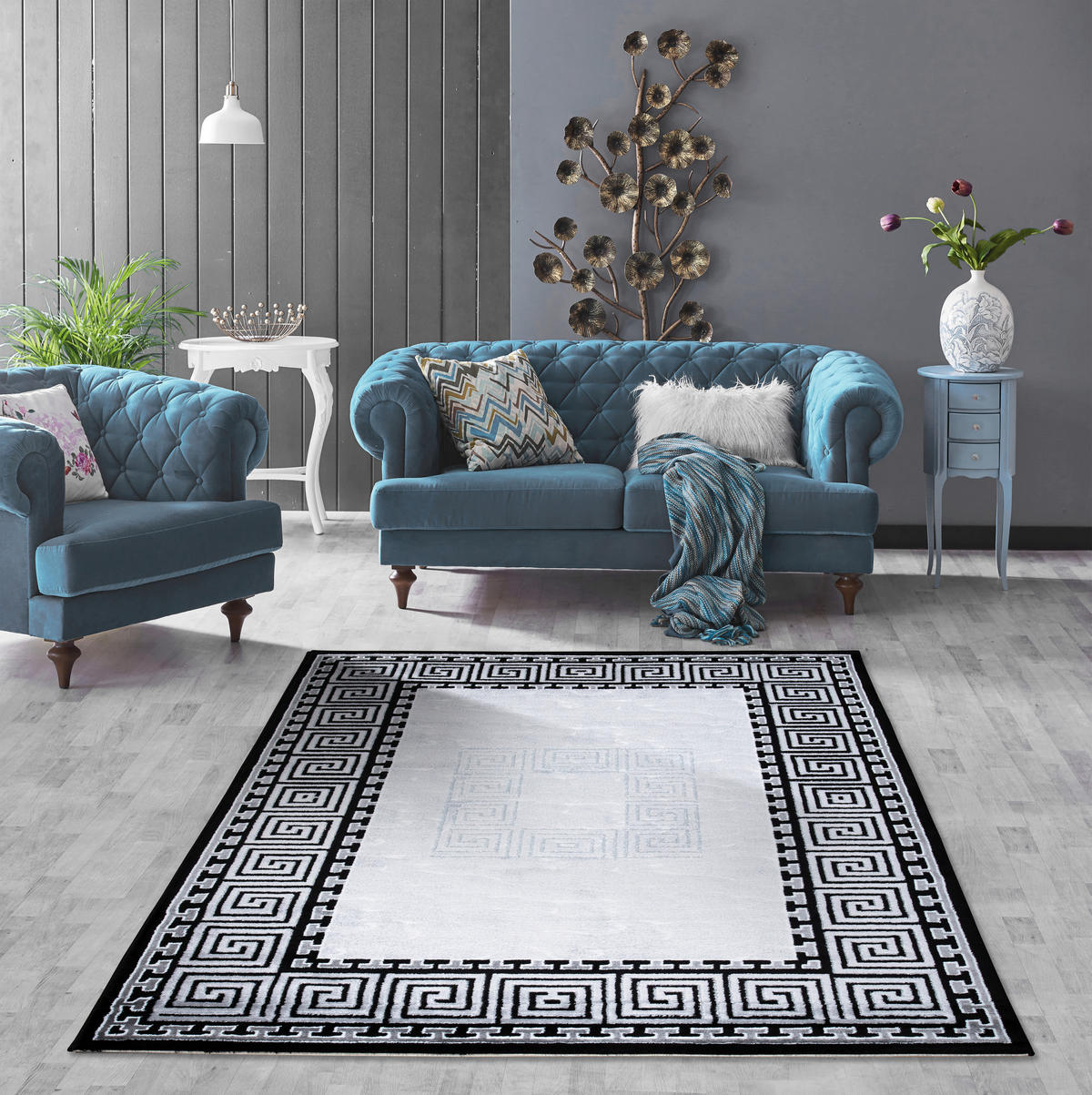 WEBTEPPICH 80/150 cm 39030 Grau  - Grau, Design, Textil (80/150cm)