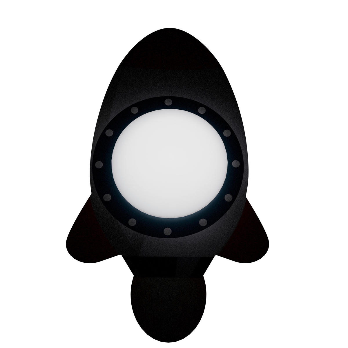 LED-KINDERDECKENLEUCHTE Rakete Starlight 78/48/7 cm   - Weiß, Basics, Holz (78/48/7cm)