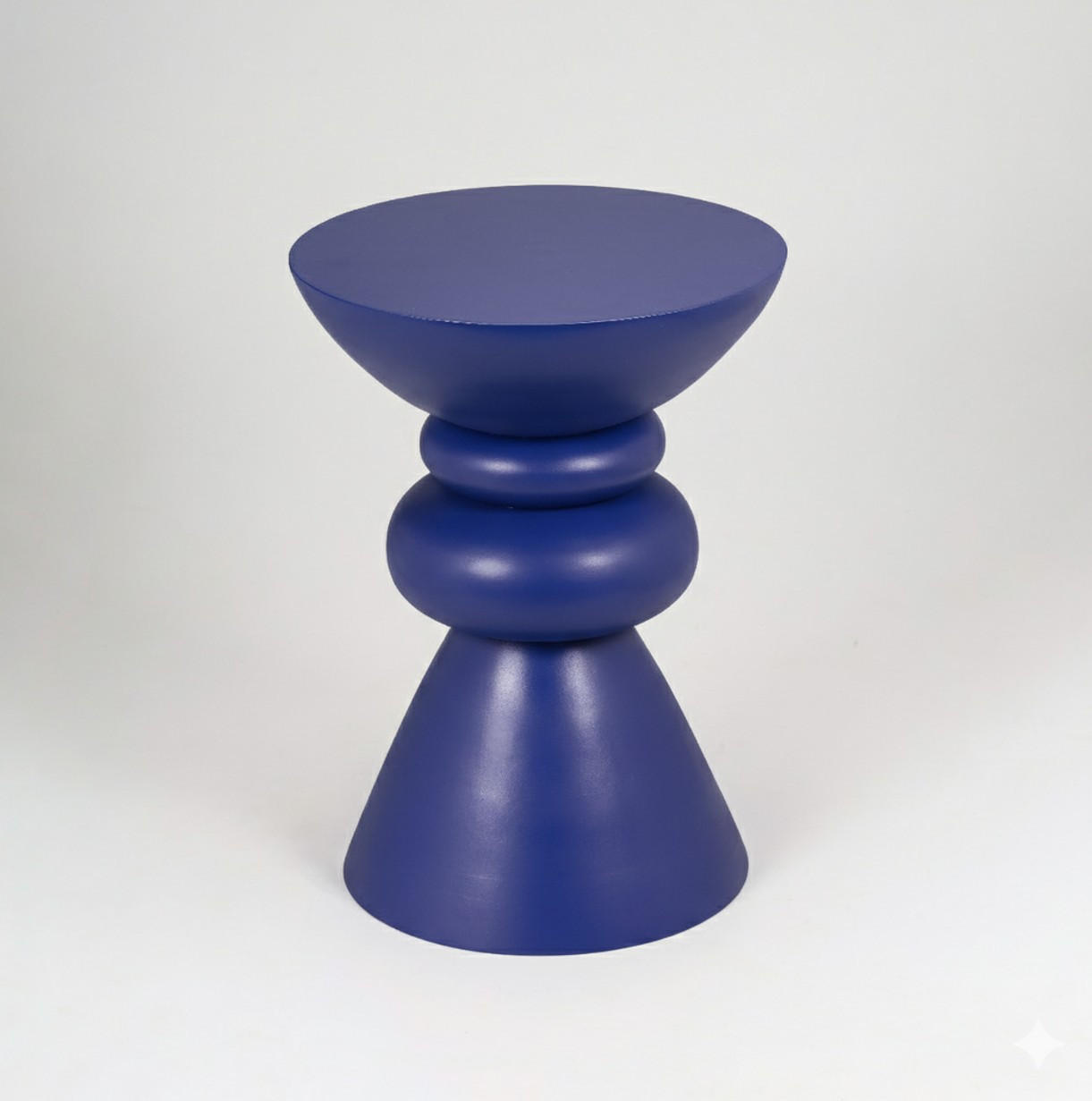 BEISTELLTISCH 35/35/48 cm Mangoholz Hartholz Lila rund  - Lila, Basics, Holz (35/35/48cm) - MID.YOU