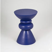 BEISTELLTISCH 35/35/48 cm Mangoholz Hartholz Lila rund  - Lila, Basics, Holz (35/35/48cm) - MID.YOU