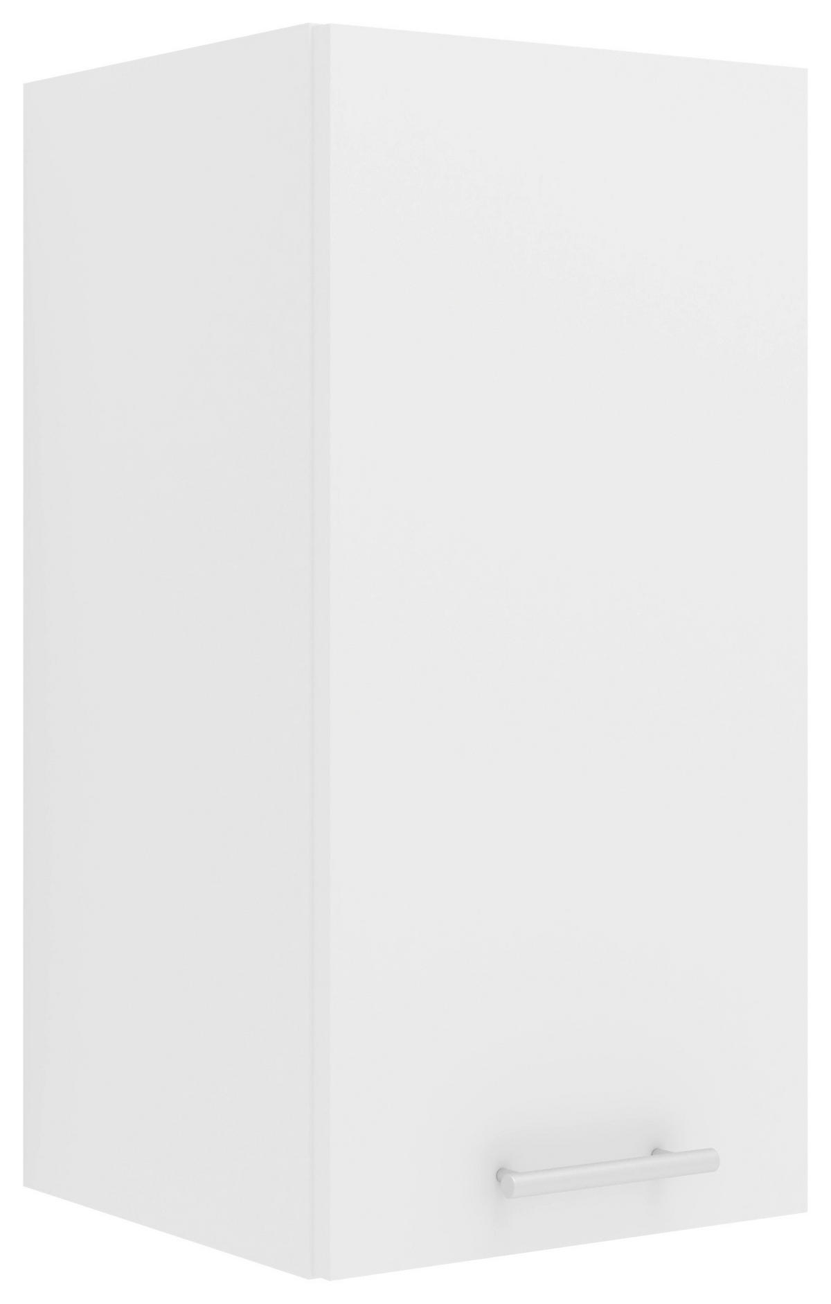 KÜCHENOBERSCHRANK 30/60/31 cm  in Weiß  - Alufarben/Weiß, KONVENTIONELL, Holzwerkstoff/Metall (30/60/31cm) - MID.YOU