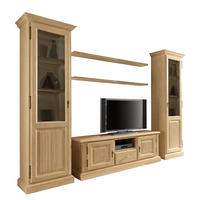 WOHNWAND 5-teilig  in Beige  310/217/47 cm  - Beige, Design, Holz (310/217/47cm) - Livetastic