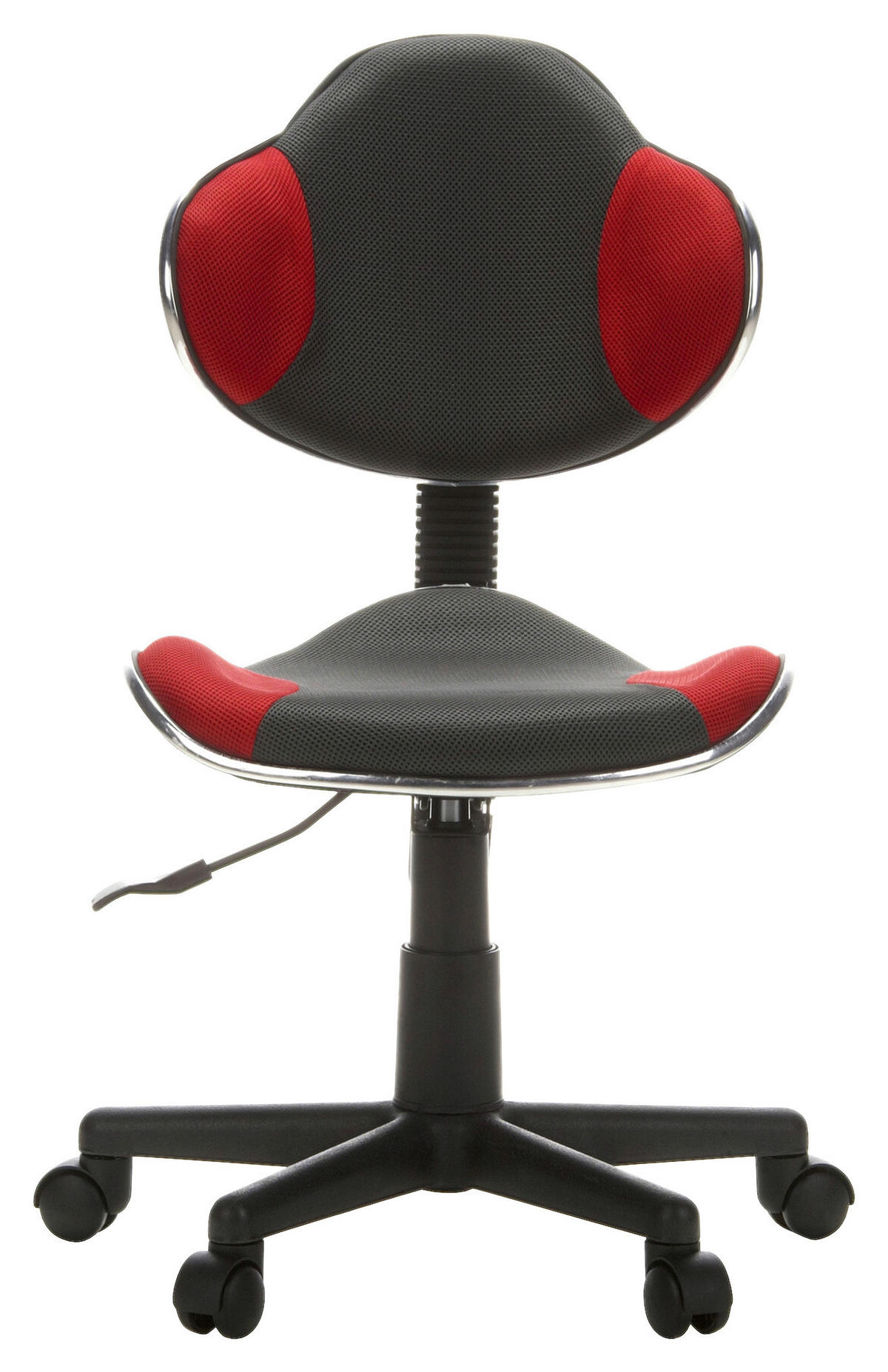 OTOČNÁ ŽIDLE PRO MLÁDEŽ, šedá, červená - šedá/červená, Basics, plast (45/86-101/42cm) - MID.YOU