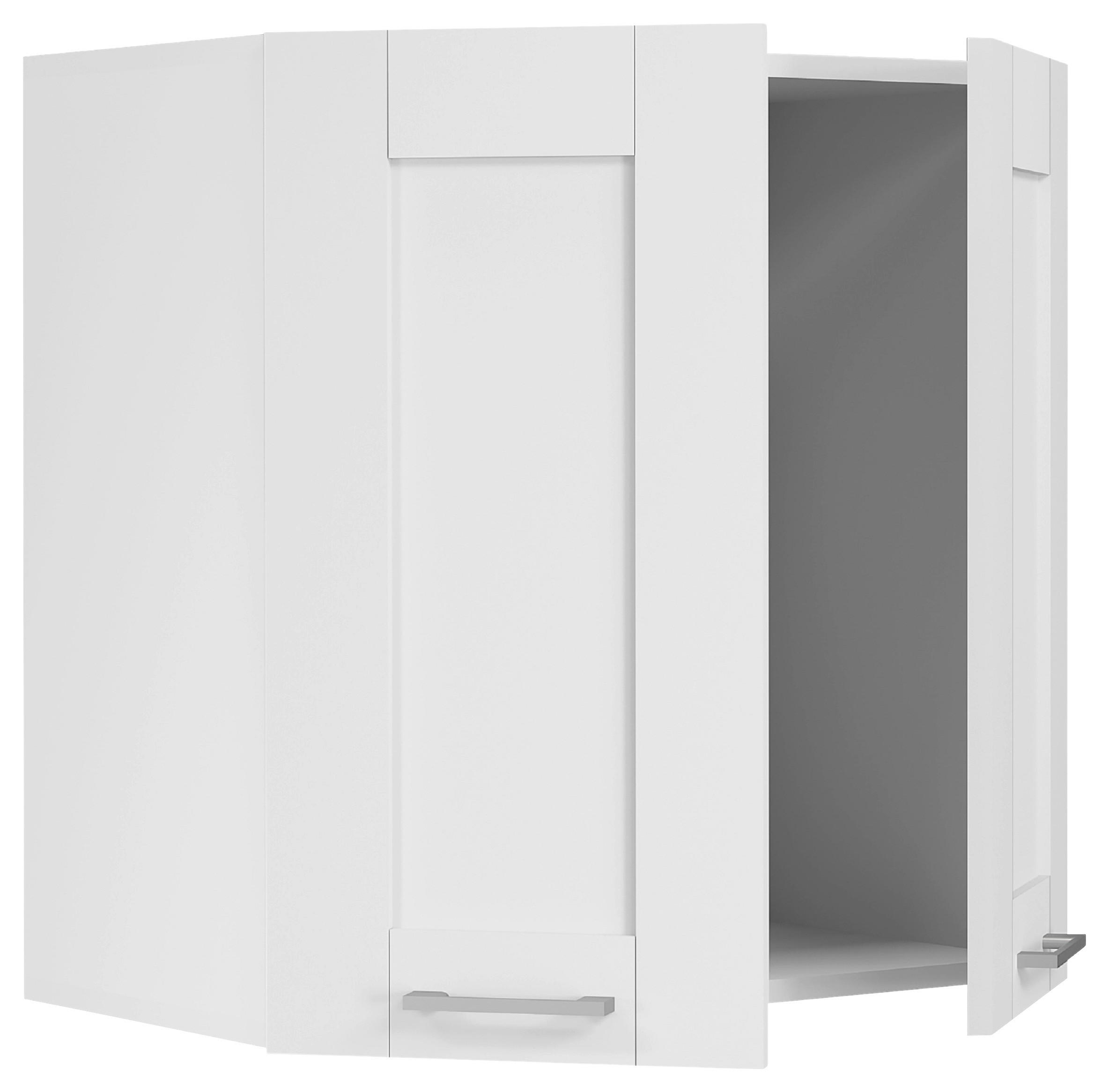 KÜCHENOBERSCHRANK 60/60/31 cm  in Weiss  - Weiss/Silberfarben, Trend, Holzwerkstoff/Kunststoff (60/60/31cm) - MID.YOU