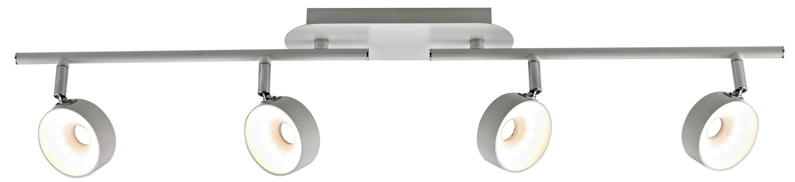 LED-STRAHLER - Weiß, KONVENTIONELL, Kunststoff/Metall (81,5/8/19cm) - Novel