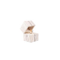 TISCHLEUCHTE - Weiss, Trend, Holz (12/12/16cm) - Trio Leuchten