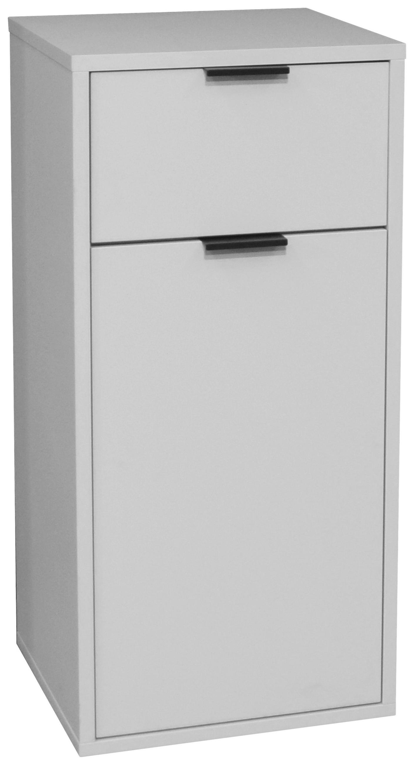 UNTERSCHRANK 41/86/38 cm   - Schwarz/Grau, MODERN, Holzwerkstoff/Metall (41/86/38cm) - Livetastic