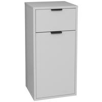 UNTERSCHRANK 41/86/38 cm   - Schwarz/Grau, MODERN, Holzwerkstoff/Metall (41/86/38cm) - Livetastic