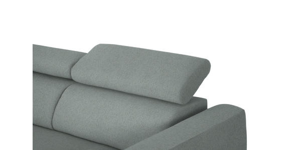 ECKSOFA in Chenille Silberfarben  205/280 cm  - Silberfarben/Schwarz, Design, Textil/Metall (205/280cm) - Xora