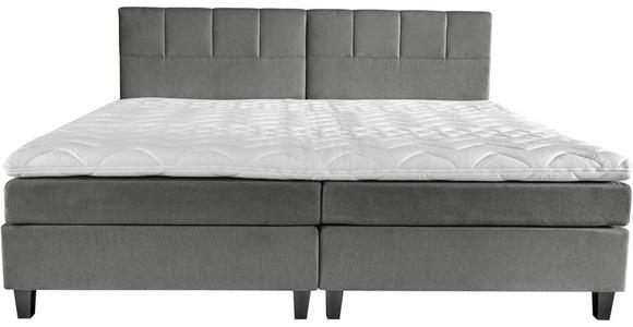 BOXSPRINGBETT 240/200 cm  in Grau  - Wengefarben/Grau, Trend, Holz/Textil (240/200cm) - Esposa