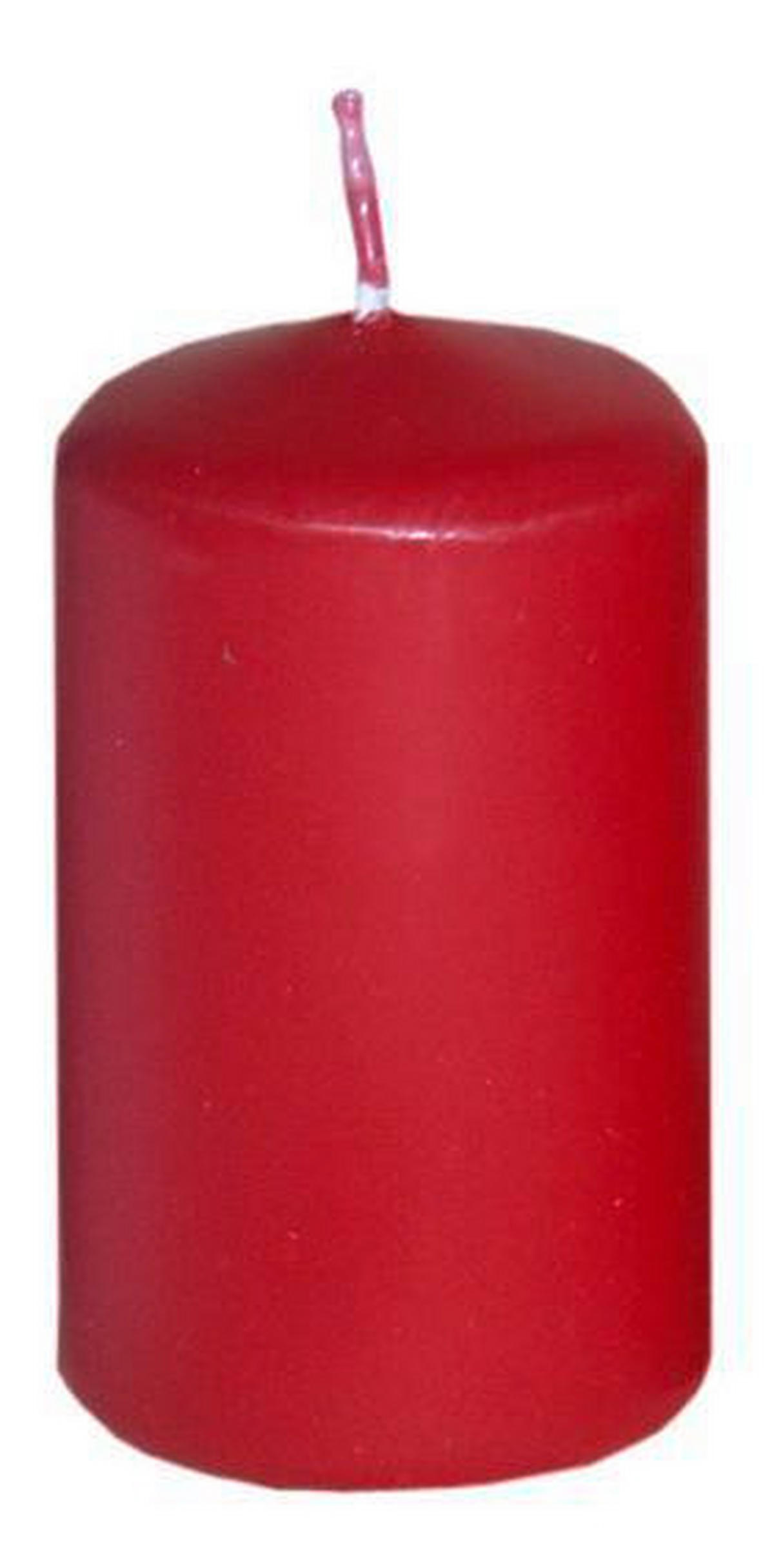 STUMPENKERZE  - Rot, Basics (4,7/8cm) - Steinhart