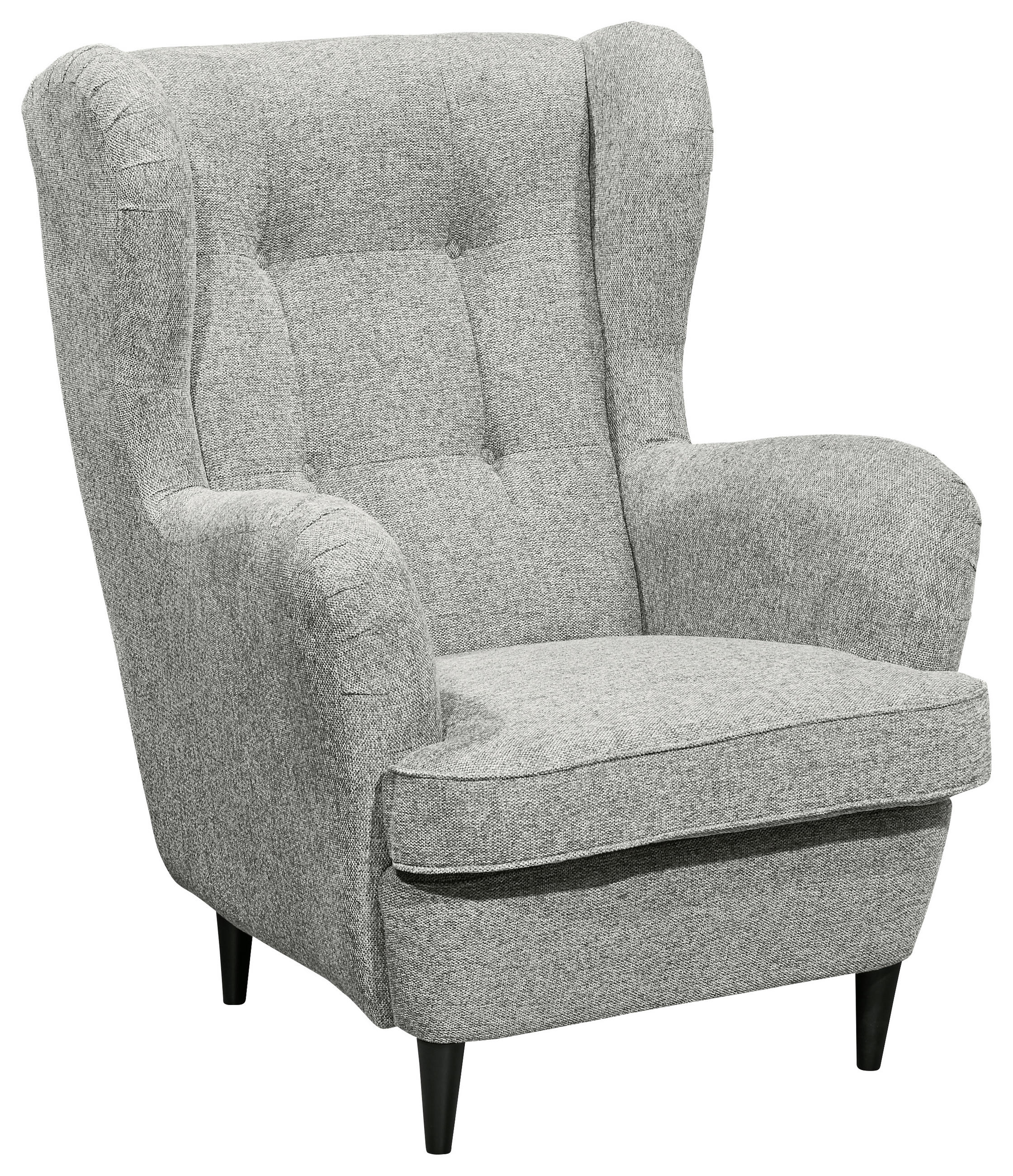 MID.YOU KŘESLO UŠÁK, textil, kompozitní dřevo, barvy stříbra