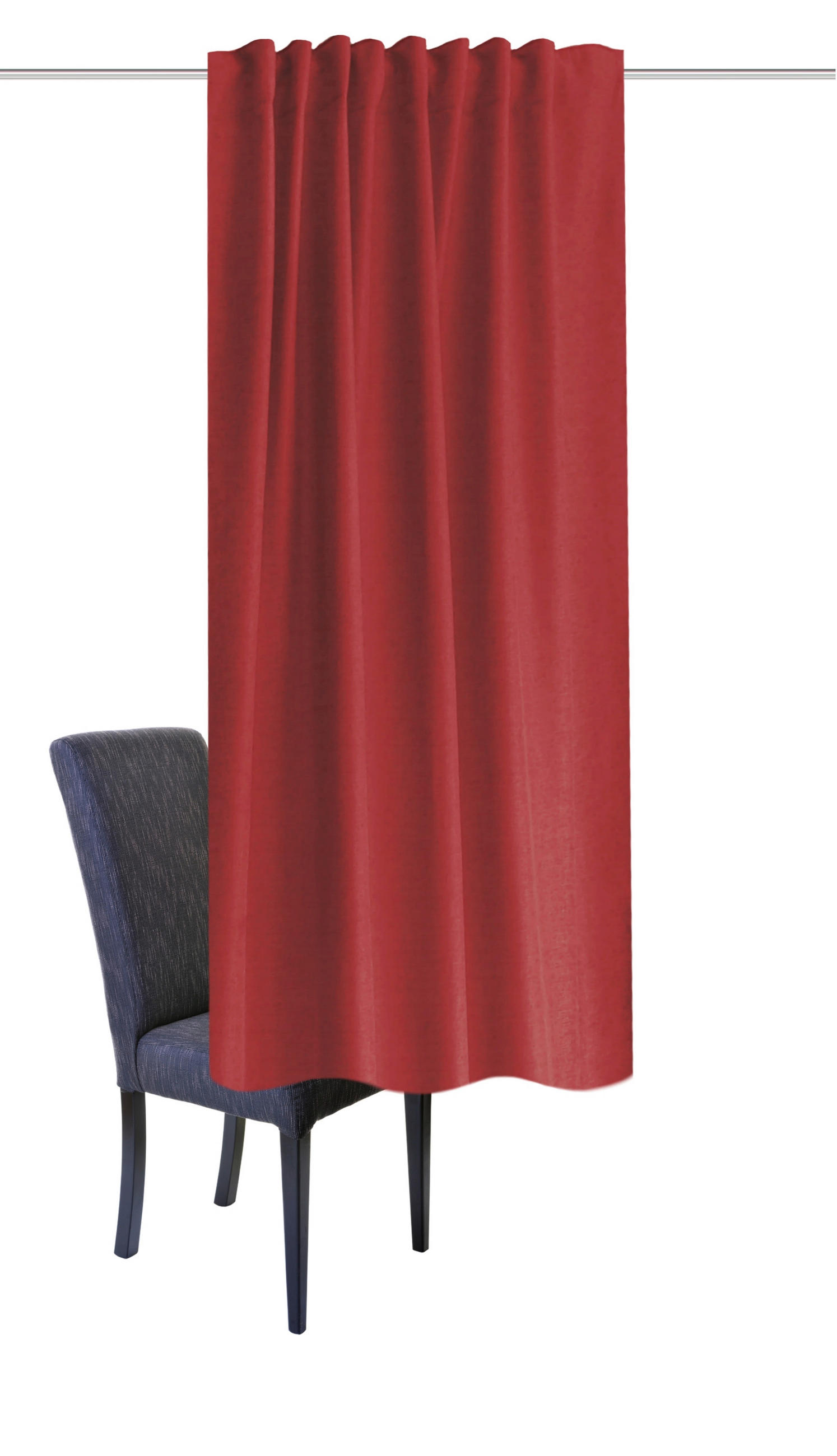 WÄRMESCHUTZVORHANG  blickdicht  135/175 cm   - Bordeaux, Basics, Textil (135/175cm)