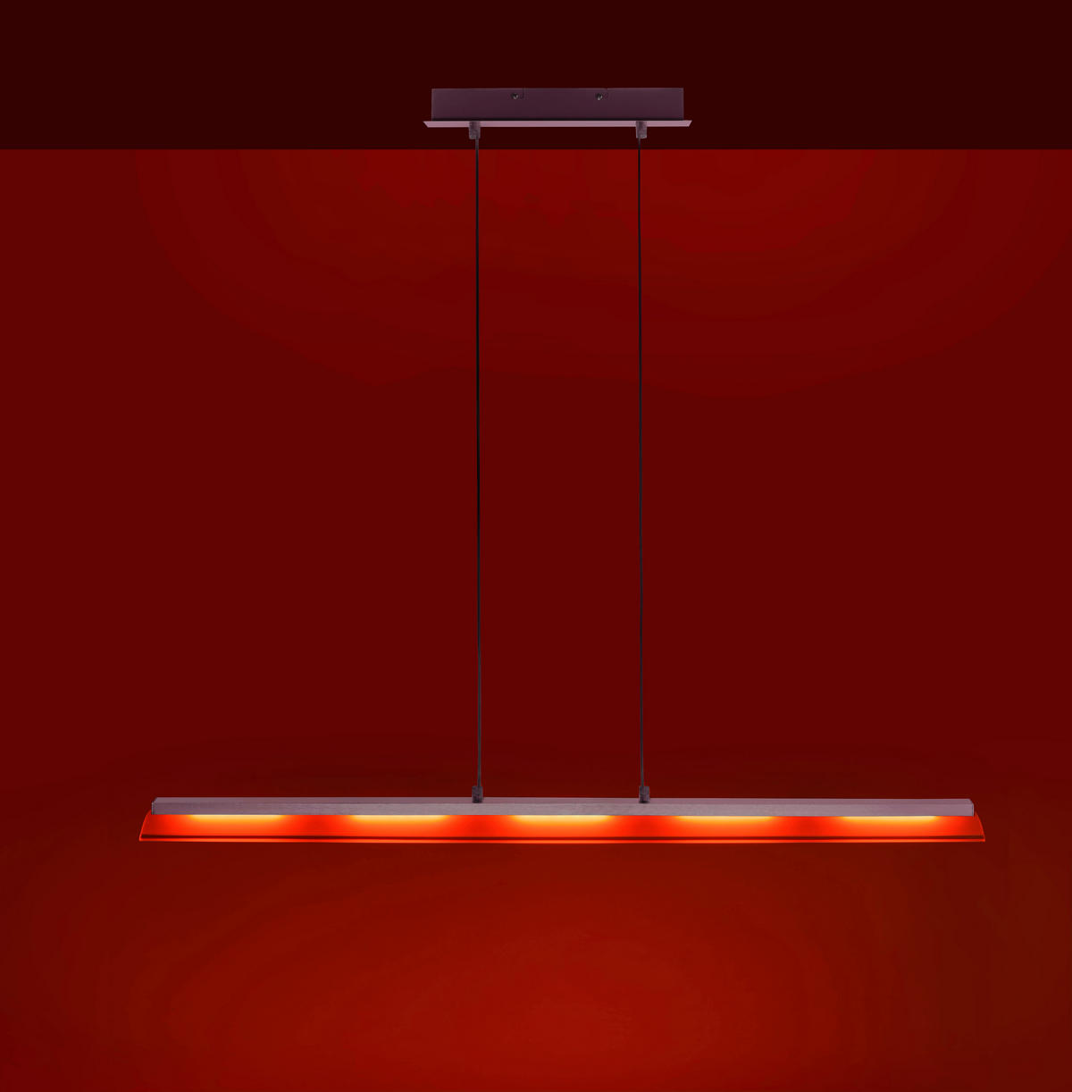 LED-DECKENLEUCHTE 100/8,0/120 cm    - Edelstahlfarben, Design, Glas/Kunststoff (100/8,0/120cm)