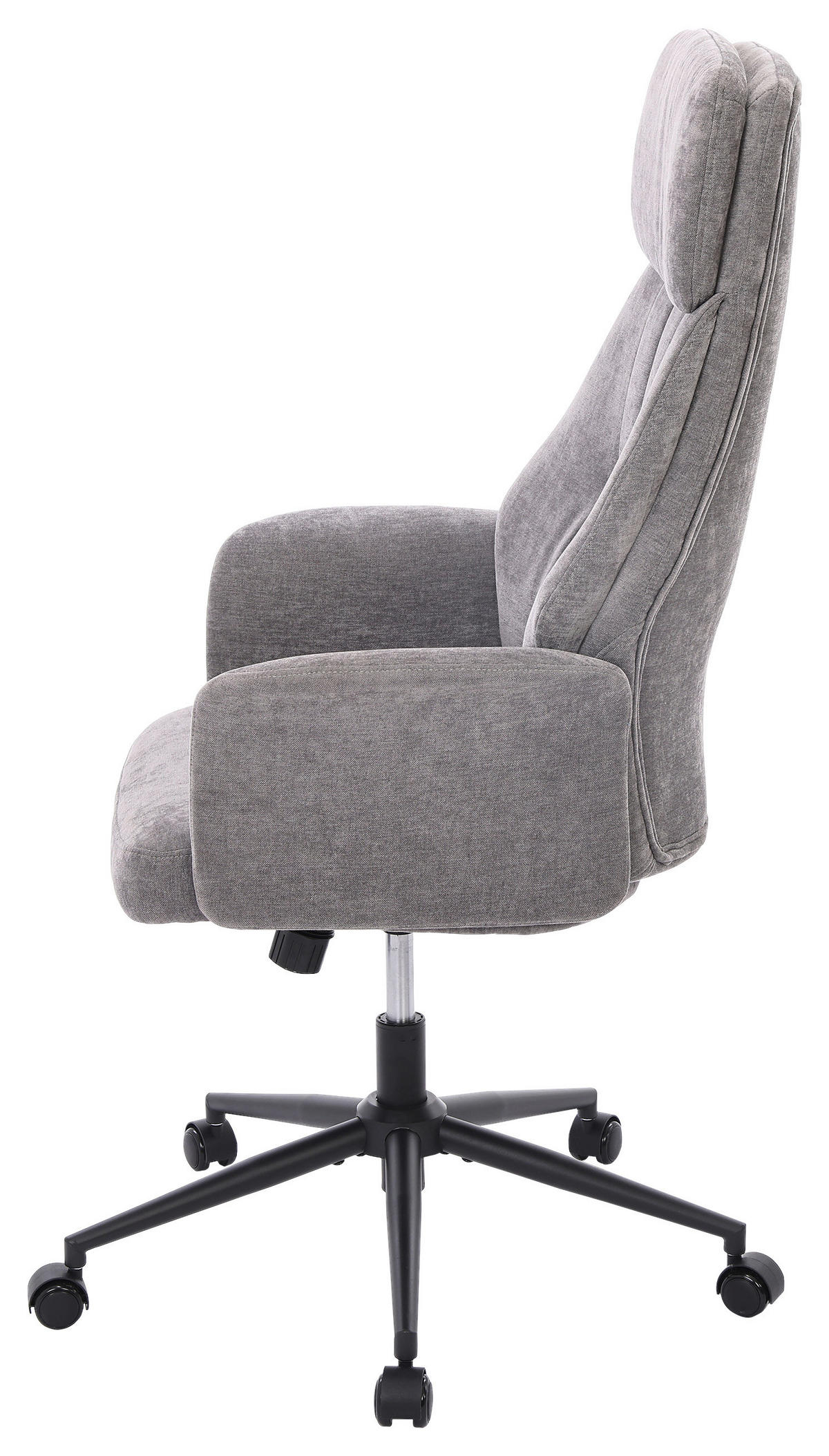 FORGÓSZÉK  zsenília szürke  - fekete/szürke, Modern, műanyag/textil (66/114/122/64cm) - Livetastic