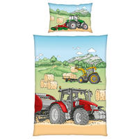 DETSKÉ OBLIEČKY TRAKTOR 100/135 cm  - viacfarebná, Konventionell, textil (100/135cm)