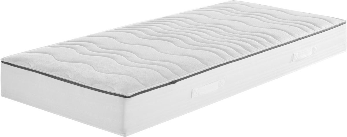 GEL-TASCHENFEDERKERNMATRATZE 100/200 cm Höhe ca. 24 cm 7 -Zonen - Weiß, Basics, Textil (100/200cm) - FAN