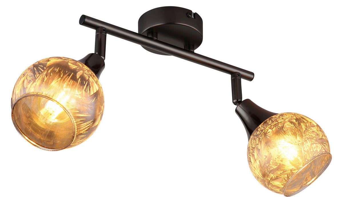 STRAHLER 25/9,8/19 cm   - Schwarzchrom/Grau, Basics, Glas/Metall (25/9,8/19cm) - Globo