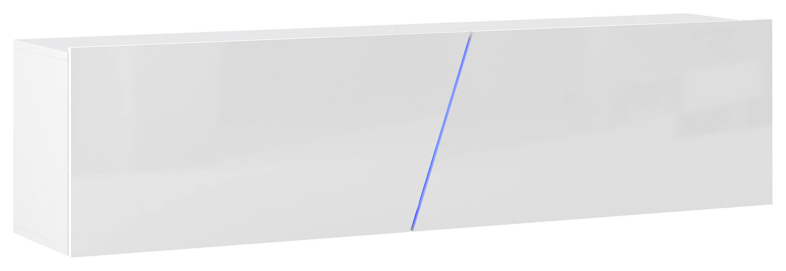 TV-Lowboard Slant 160 B: 160 cm Weiß