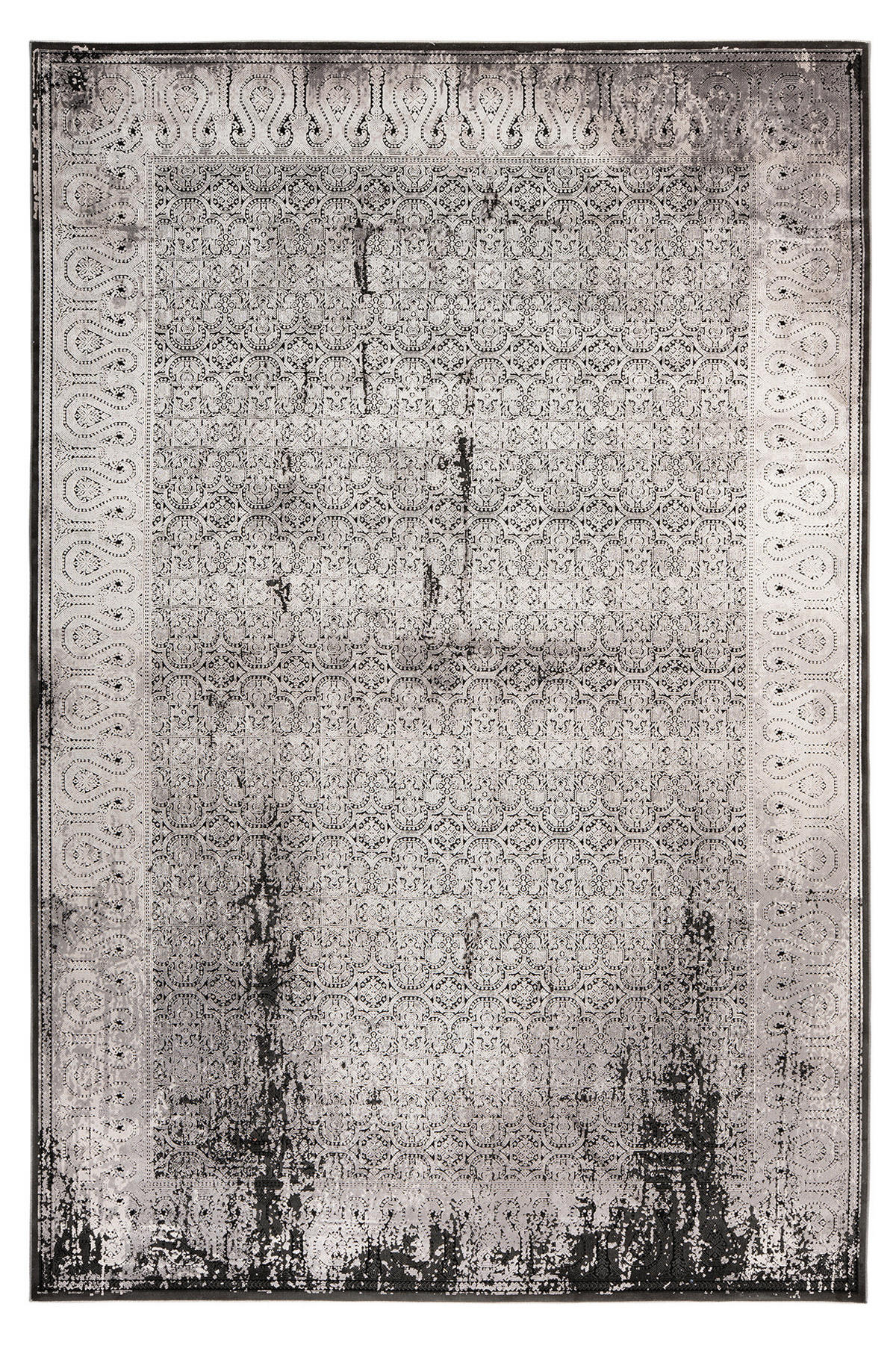 WEBTEPPICH 80/150 cm My Eden of Obsession  - Schwarz/Grau, Design, Textil (80/150cm)