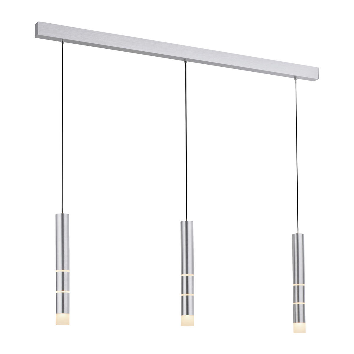 LED-HÄNGELEUCHTE 120/5/120 cm  - Alufarben, Design, Kunststoff/Metall (120/5/120cm) - Neuhaus PURE