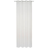 ZÁVĚS S OČKY, neprůsvitné, 135/270 cm - bílá, Basics, textil (135/270cm) - Esposa