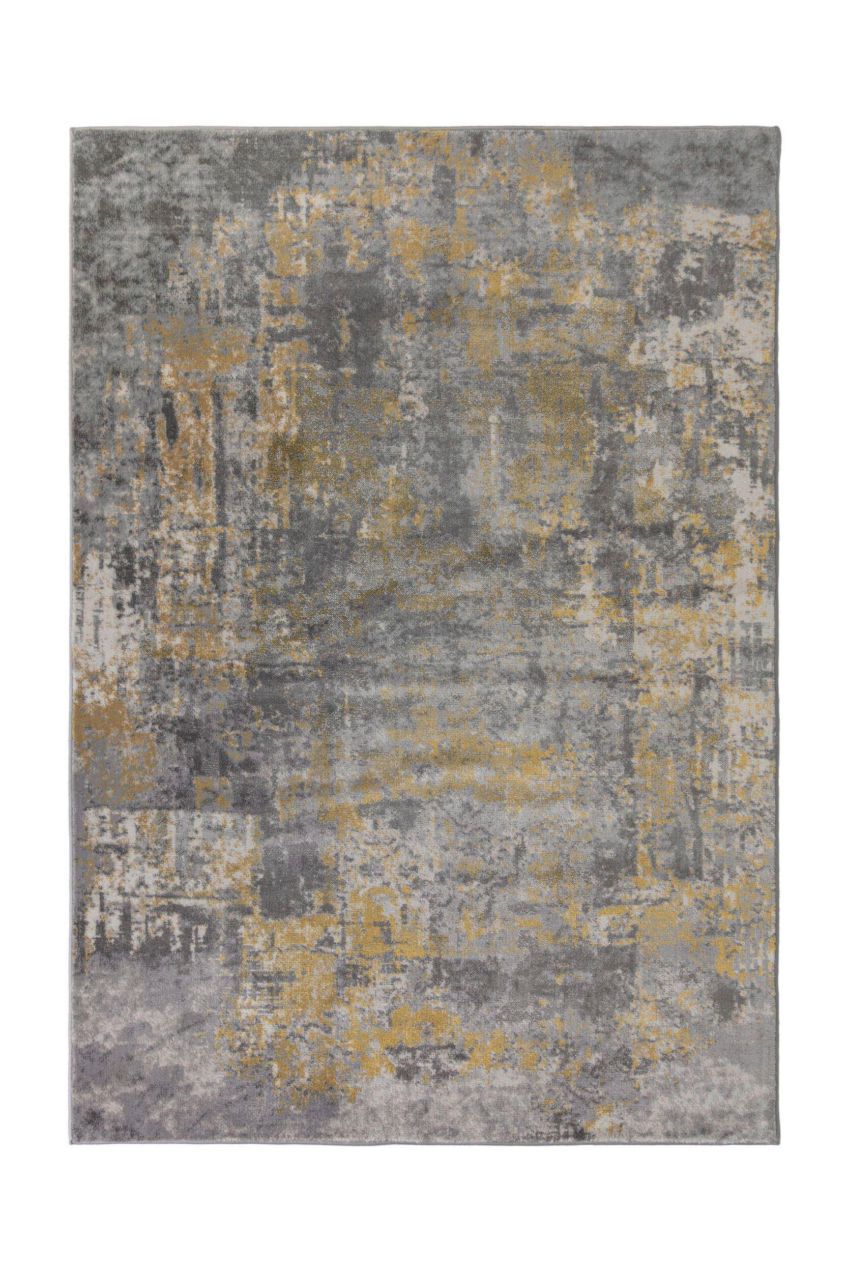 KOBEREC, 150/80 cm, žlutá, šedá - žlutá,šedá - textil
