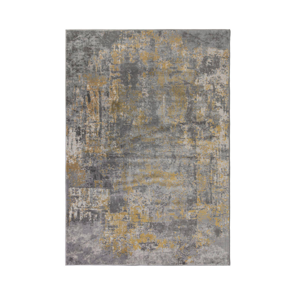 KOBEREC, 150/80 cm, žlutá, šedá - žlutá,šedá - textil