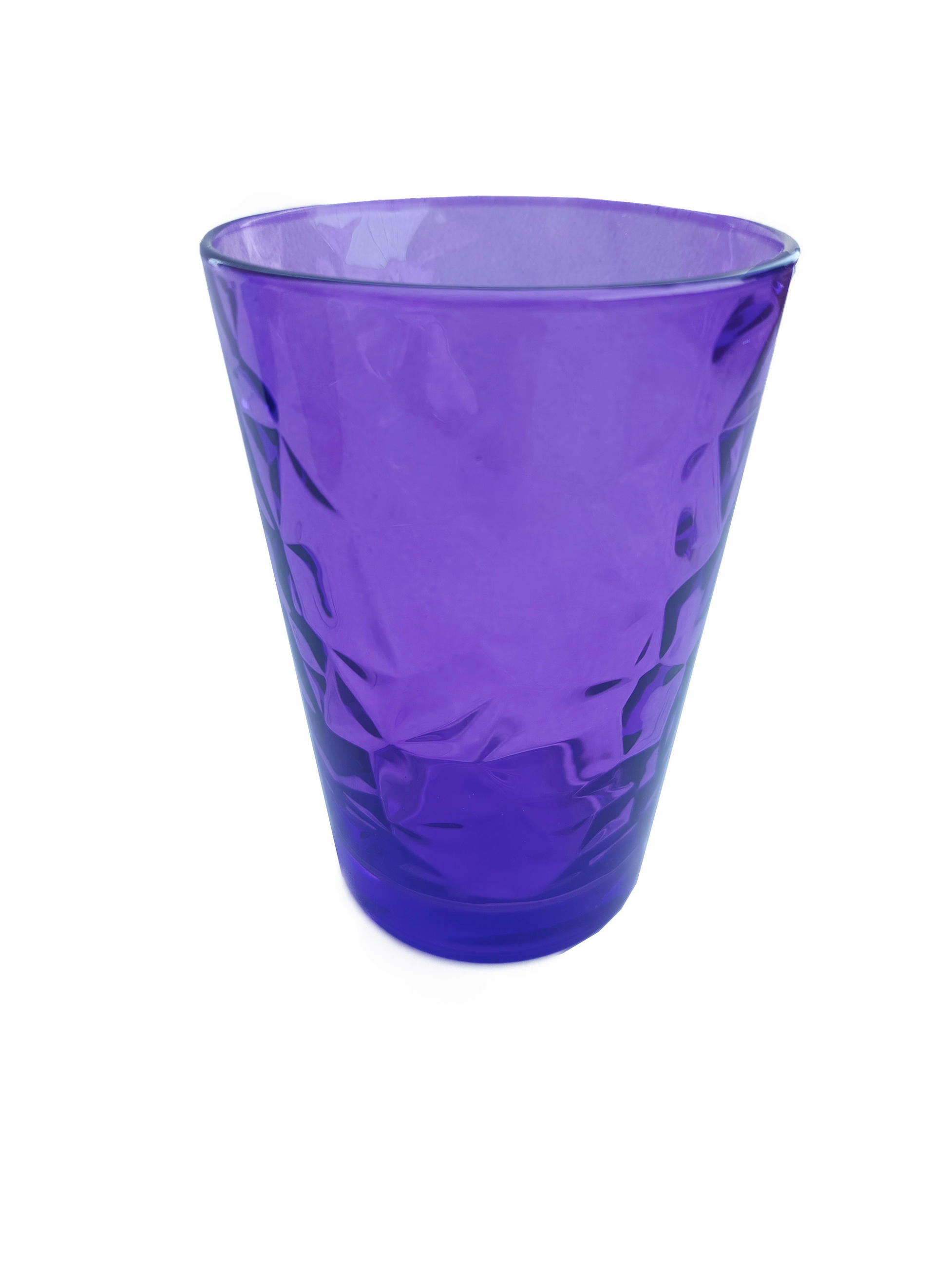 POHÁR 380 ml  - ibolya, Basics, üveg (0.38l)