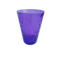 POHÁR 380 ml  - ibolya, Basics, üveg (0.38l)