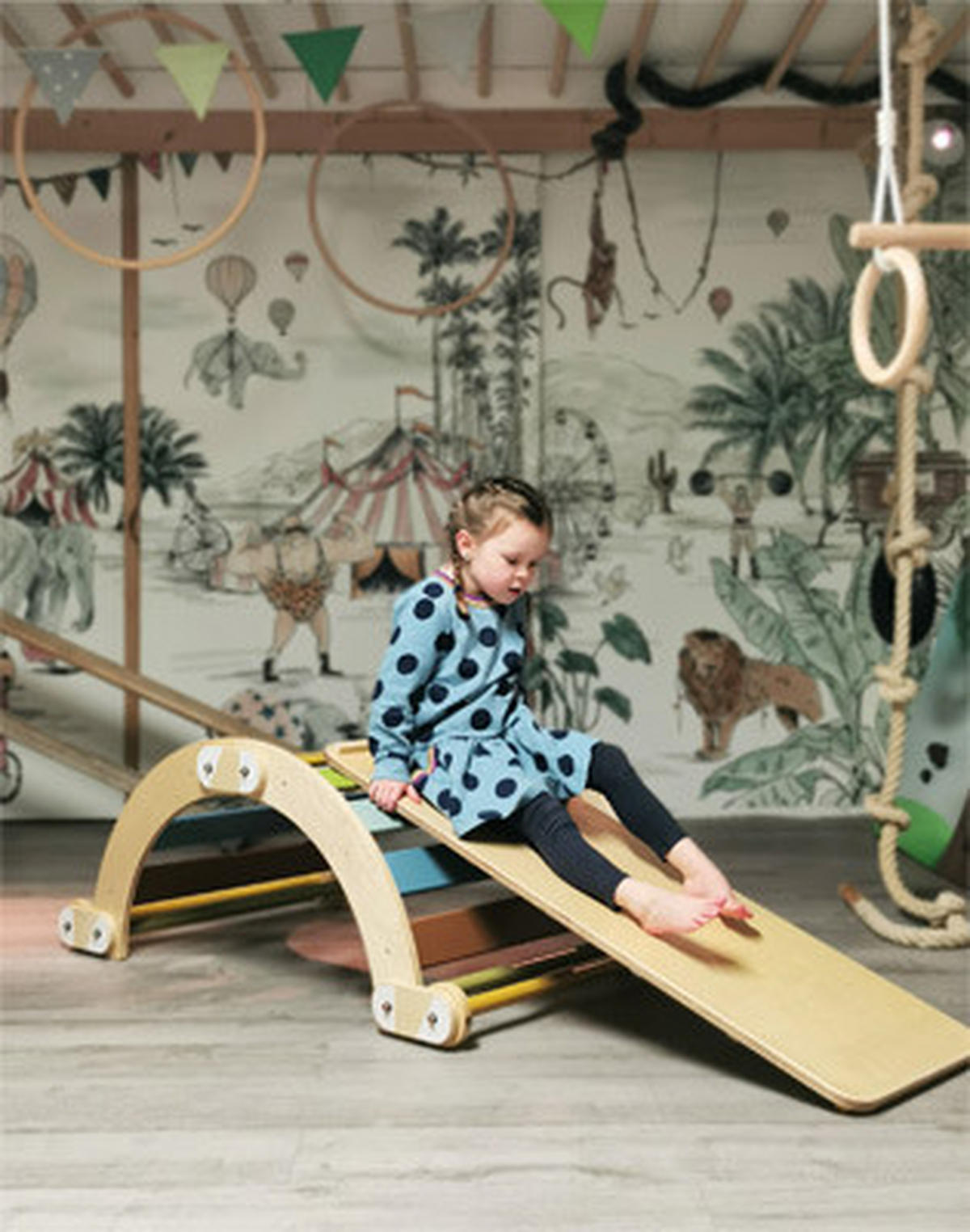 KLETTERGERÜST ZUBEHÖR - Multicolor, Basics, Holz (115/5/40cm) - small foot