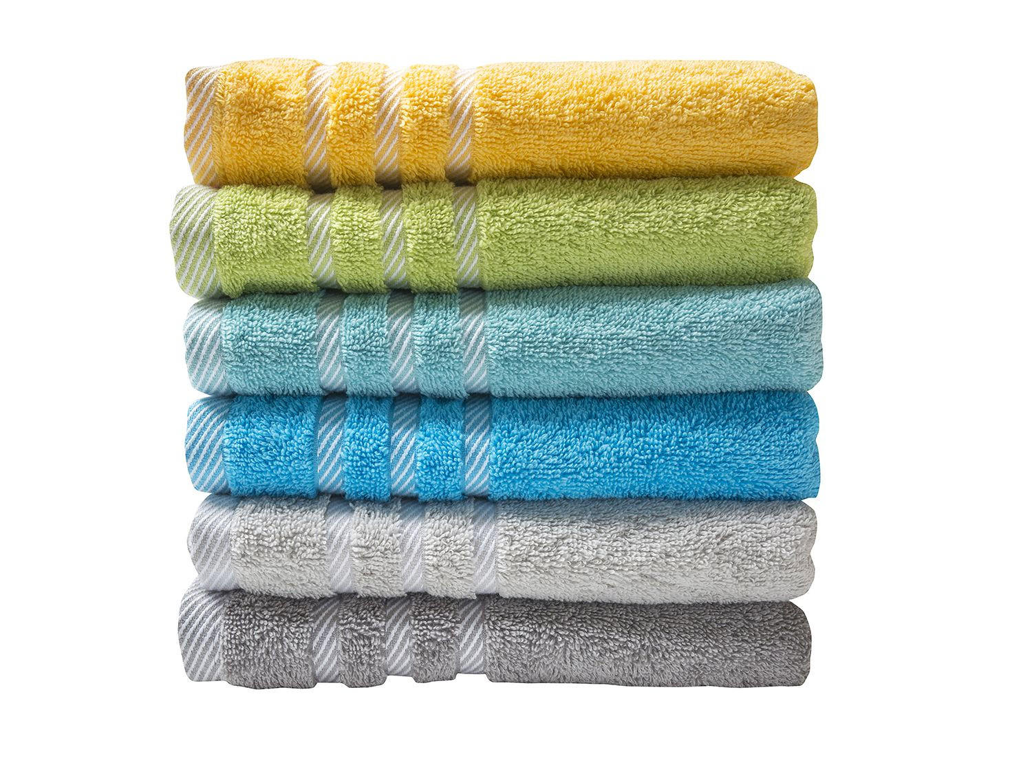 RUČNÍK, 50/90 cm, žlutá, bílá - bílá/žlutá, Konvenční, textil (50/90cm) - Esposa