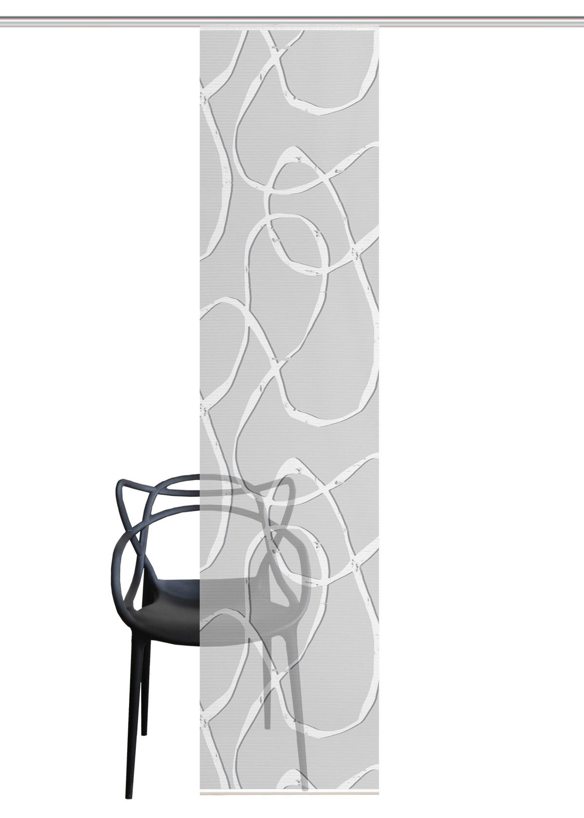 FLÄCHENVORHANG   blickdicht  60/260 cm   - Hellgrau, KONVENTIONELL, Textil (60/260cm)