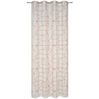 ÖSENVORHANG blickdicht  - Beige/Terracotta, Design, Textil (140/245cm) - Esposa