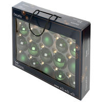 CHRISTBAUMKUGEL-SET 21-teilig  - Grün, KONVENTIONELL, Glas (7,00/7,00/7,00cm)