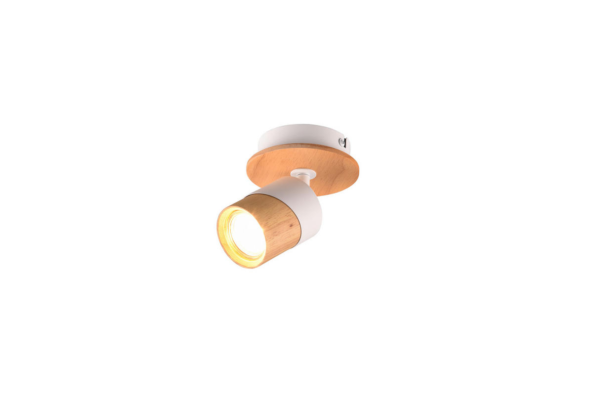 STRAHLER - Weiss/Braun, Natur, Holz/Metall (11/13,5/15cm)