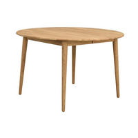 MATBORD ekfärgad rund  utdragbar, finns i olika storlekar, finns i olika trädekorer  - ekfärgad, Design, trä (120/120/74cm) - Rowico