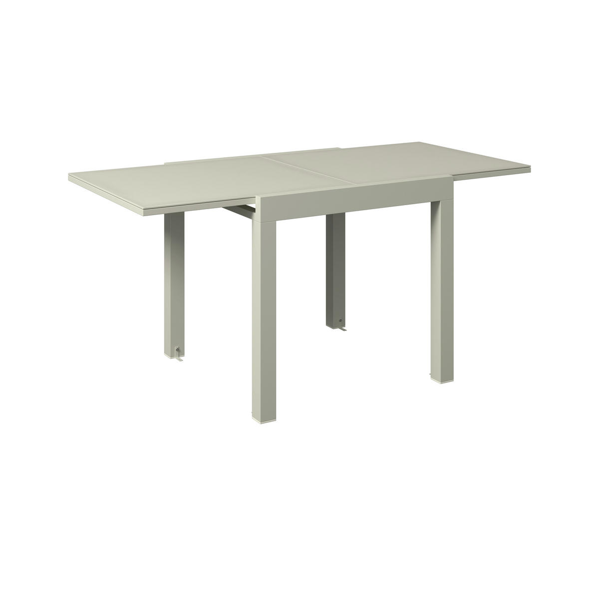 BALKONTISCH  - Beige, MODERN, Glas/Metall (160/80/75/80cm) - Ambia Garden