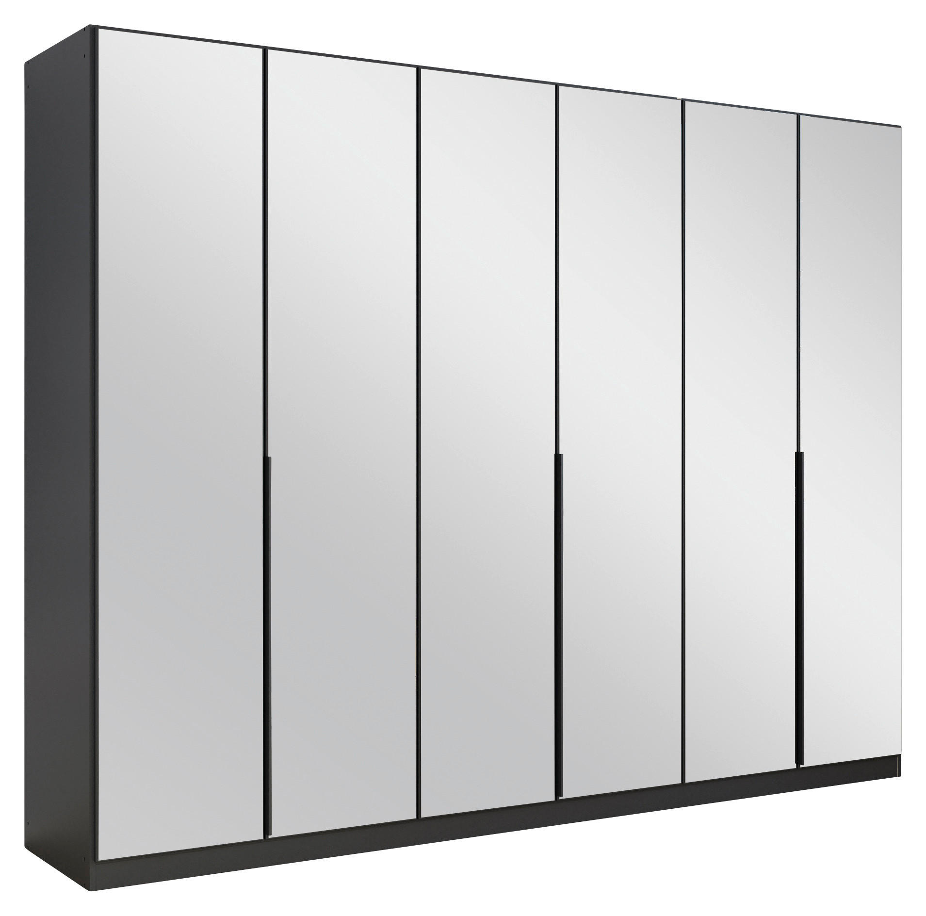 DREHTÜRENSCHRANK 271/210/54 cm 6-türig Grau  - Grau, MODERN, Holzwerkstoff/Metall (271/210/54cm) - Rauch Möbel