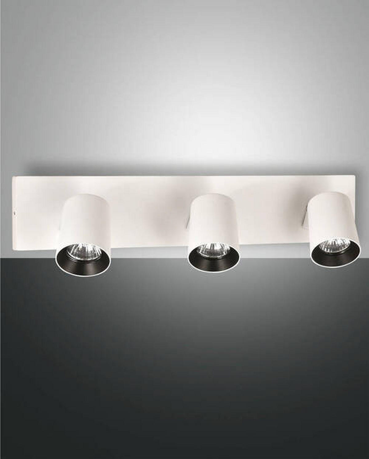 STRAHLER Modo 48/11/9 cm   - Weiß, Basics, Metall (48/11/9cm) - Fabas Luce