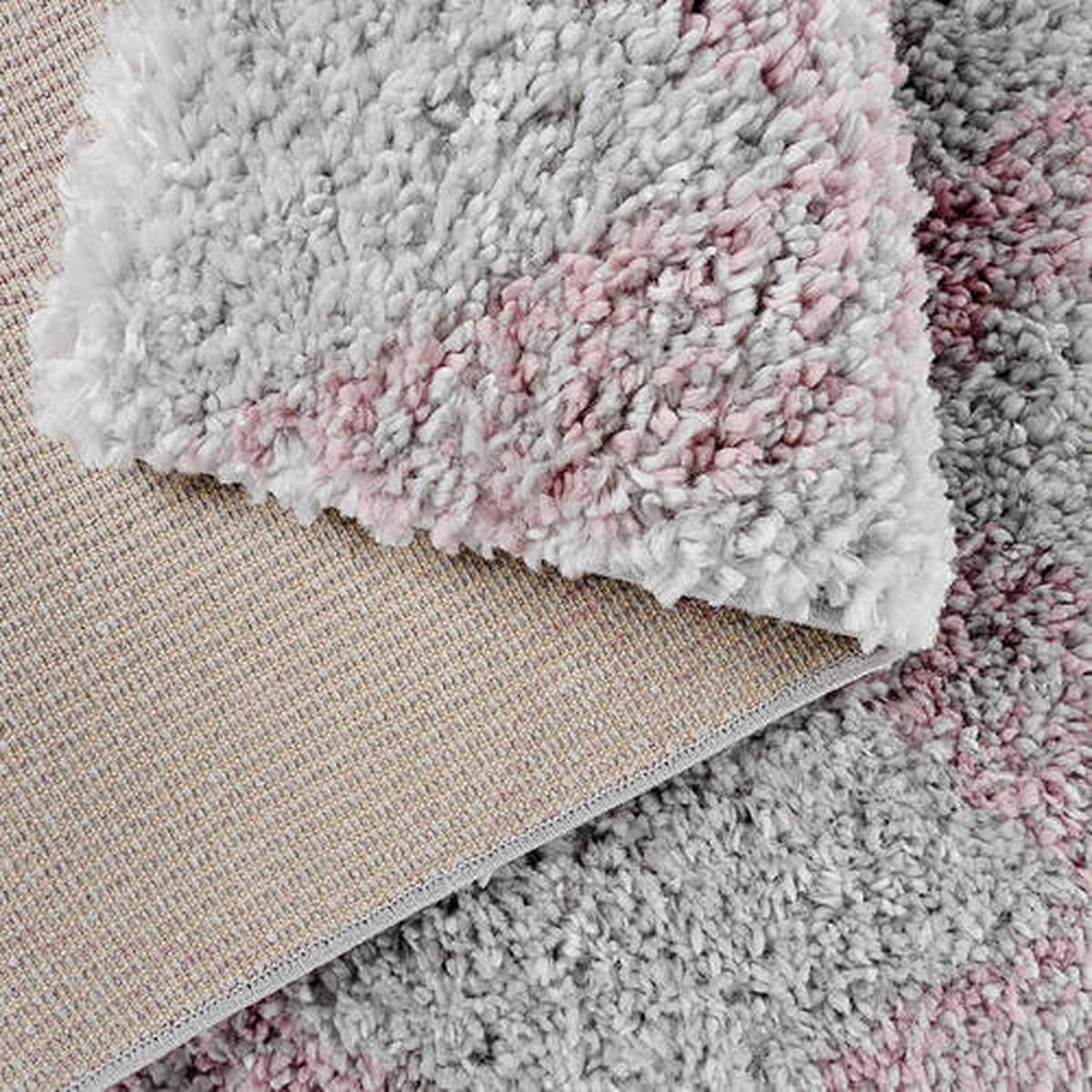 HOCHFLORTEPPICH 120/170 cm ETHNO-SHAGGY Rosa  - Rosa, Basics, Textil (120/170cm)